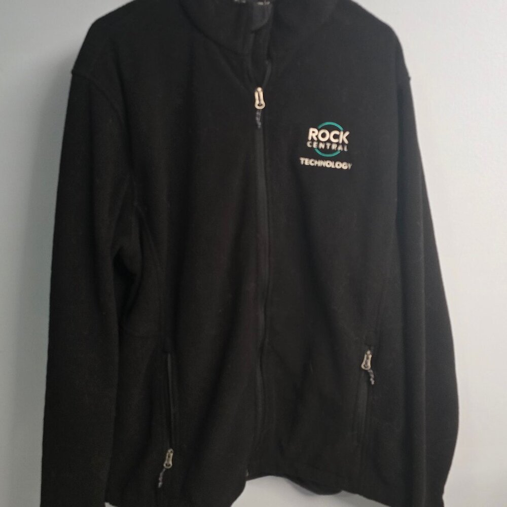 Fleece heavy zip up Black XL